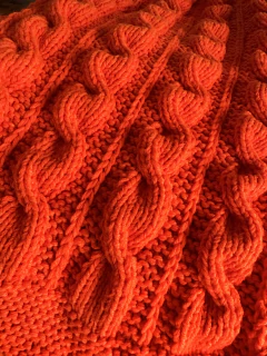 Suéter tejido naranja Coral L - tienda online