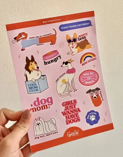 Plancha de stickers mix