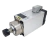 Motor spindle de 1.5KW (2CV), refrigerado à ar, com pinça ER20, 220V, modelo Policomp, exibindo detalhes e especificações técnicas.