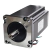 MOTOR DE PASSO NEMA 34 - 120KGF.CM 4 FIOS (86HS156-5504A14-B35) com conexão elétrica exposta e estrutura metálica.