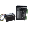 MOTOR DE PASSO NEMA 23 20KGF DUPLO EIXO + DRIVER