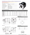 Especificações e diagrama de um motor de passo trifásico 200kgf.cm, modelo 110/130, mostrando detalhes técnicos e dimensões.