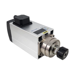 Motor spindle refrigerado a ar de 4.5KW com conector ER32, 220VAC, 300HZ e 18000RPM.