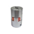 Acoplamento tipo Jaw, modelo D40-L66-19x19, em metal prateado com borracha laranja.