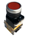 BOTÃO COM TRAVA VERMELHO NA+NF 22MM