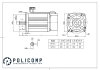 Diagrama técnico do KIT SERVO MOTOR - 1KW - 3,5NM - 3000RPM - FLANGE 80MM, mostrando dimensões e especificações.
