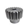 Engrenagem dente reto módulo 2.5 com 20 dentes, fabricada em aço 1045, ideal para sistemas mecânicos.