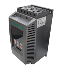 Soft starter HNC de 11KW (15CV), com entrada trifásica e painel frontal com botões de controle.