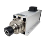Motor spindle refrigerado à ar de 7,5KW 10CV, com pinça ER32 e conector elétrico, oferece alta potência e desempenho superior para máquinas CNC e aplicações de usinagem de precisão.