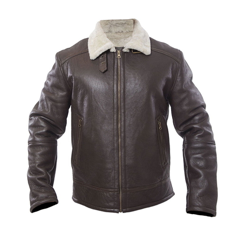 CAMPERA CARMELO CUERO DE OVEJA MARRÓN