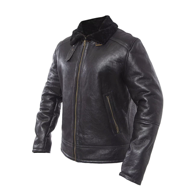 CAMPERA CARMELO CUERO DE OVEJA NEGRO — imagen 2