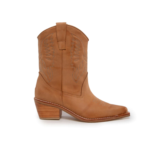 Texana de Cuero Laki Base Suela Mujer