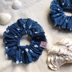 Scrunchie Shibori Azul