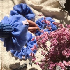 Maxi Scrunchie Celeste - comprar online