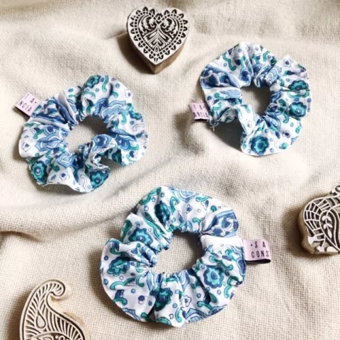 Scrunchie Block Print Nepal