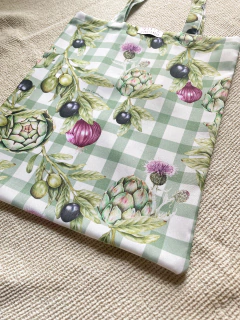 Tote Bag Vegetales verde - comprar online