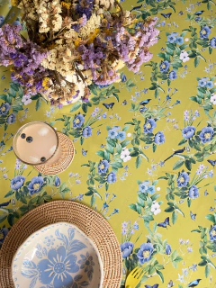 Mantel Bosque mostaza 1,45 x 2,70 m - comprar online