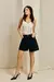 SHORTS JEANS BLACK CORTE A FIO