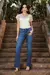 BLUSA TRICOT MODAL C/ LUREX E RENDA - Clecia Fashion