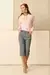 CALÇA JEANS LISTRADA CAPRI