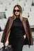 BLAZER COURO ECO - Clecia Fashion