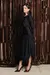 VESTIDO M/L MALHA JERSY C/ PALA E FRANZIDO - Clecia Fashion