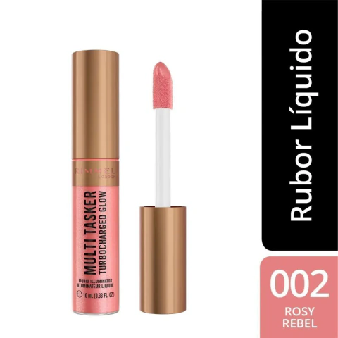 Rubor Líquido | MultiTasker Turbocharged Glow | Rimmel London