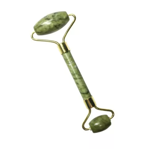 Masajeador Facial De Jade Rodillo Doble Duga D540