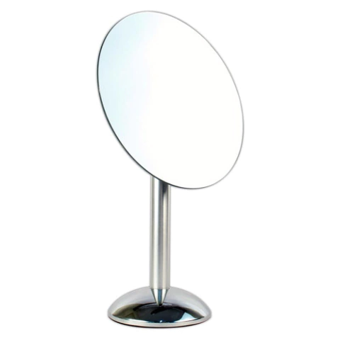 Espejo Para Maquillaje De Metal 1 Faz 5x Redondo 24cm E2481