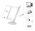 Espejo Con Luz Led Triptico P/ Maquillaje Color Blanco E152 - comprar online