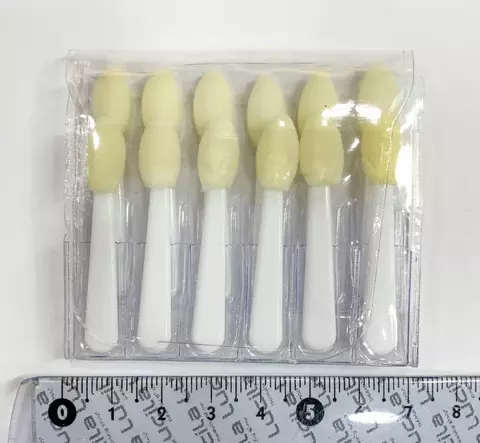 Aplicador De Maquillaje Para Sombra De Ojos Pompón X12 A60