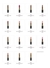Lápices Labiales Exhibidor Y Tester X38 Unid Xúlu Z943 Z251 - comprar online