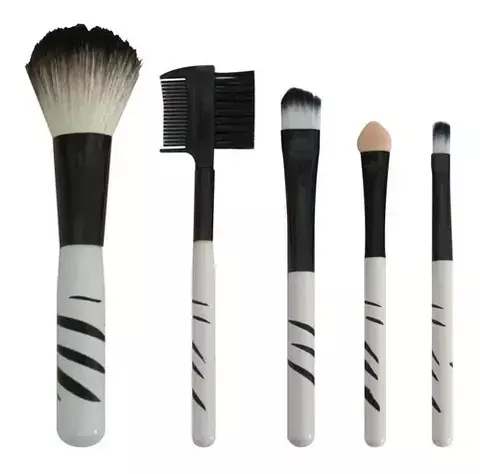 Set De Aplicadores Zebra Pinceles De Maquillaje Jessamy A466 - Blanco - comprar online