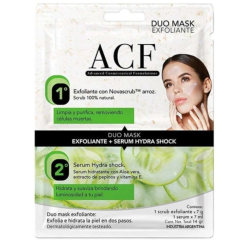 Mascarilla Acf Duo Mask Exfoliante + Serum Hidratante