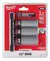 Jgo de 3 Tubos de Impacto Largos Milwaukee 4966-7830 P/Ruedas C/Tuercas de Seguridad Mcos de 17, 19 Y 21mm 1/2 Pulg