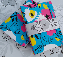 Libreta Fleurs Cyan - comprar online