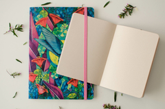 LIBRETA COLIBRIÉS TURQUESA - Grande 15 x 21 cm - comprar online