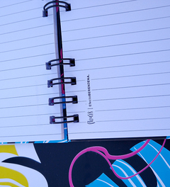 Cuaderno Fleurs Negro A5 - comprar online