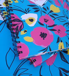 Cuaderno Fleurs Cyan A4 - comprar online