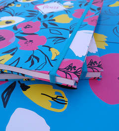 Cuaderno Fleurs Cyan A4 en internet