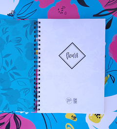 Cuaderno Fleurs Cyan A4 - comprar online