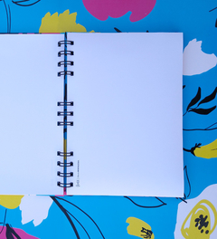 Cuaderno Fleurs Cyan A5 - Tienda Efecto Berenjena