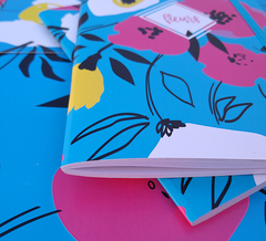 Libreta Fleurs Cyan - comprar online
