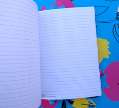 Libreta Fleurs Cyan - tienda online