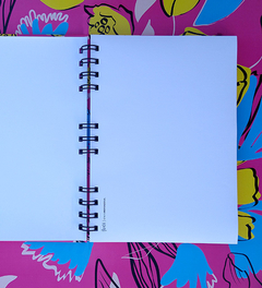 Cuaderno Fleurs Magenta A5 - Tienda Efecto Berenjena