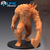 Horror de Carne - Sem Pintura, Miniatura 3D Grande Para Rpg de Mesa