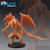 Abishai Negro - Sem Pintura, Miniatura 3D Médio Para Rpg de Mesa