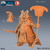 Grão Xogum com Leque - Sem Pintura, Miniatura 3D Grande Para RPG de Mesa
