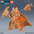 Grão Xogum Atacando - Sem Pintura, Miniatura 3D Grande Para RPG de Mesa