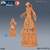 Jiangshi sobre Muro - Sem Pintura, Miniatura 3D Média Para Rpg de Mesa